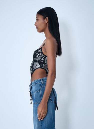SAVAGE X DIESEL Fishnet Bustier Bra Black dsf0258010