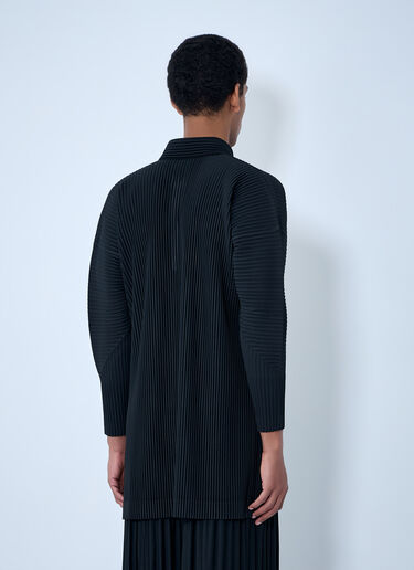 Homme Plissé Issey Miyake Pleated Polo Shirt Black hmp0163008