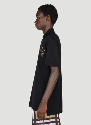 Check EKD Cotton Piqué Polo Shirt Burberry Check EKD Cotton Piqué Polo Shirt Black bur0153023