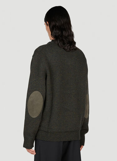 Maison Margiela Elbow Patch Sweater Green mla0153015