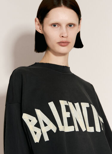 Balenciaga Double Front T-Shirt Black bal0256011