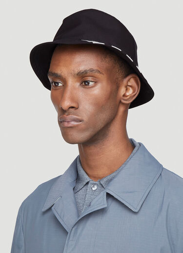 Thom Browne 4-Bar Bucket Hat Dark Blue thb0139036