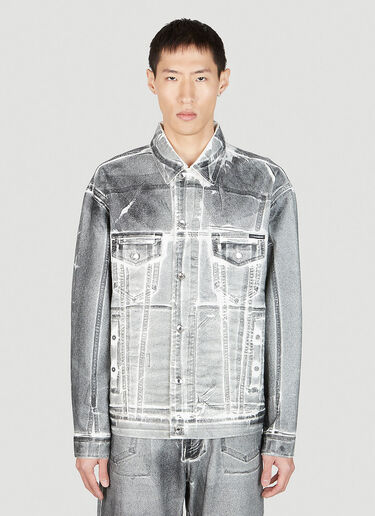 Dolce & Gabbana Coated Denim Jacket Grey dol0151010