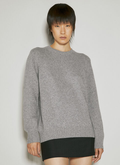 Prada Wool And Cashmere Sweater Black pra0255003