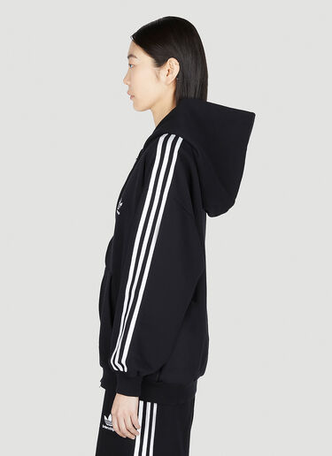 Balenciaga x adidas 徽标拉链连帽运动衫 黑色 axb0251012