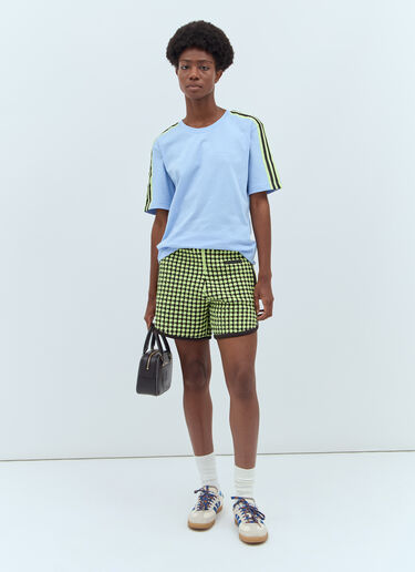 adidas by Wales Bonner 徽标刺绣 T 恤 蓝色 awb0357005