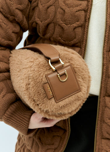 Max Mara Medium Teddy Shoulder Bag Camel max0254059