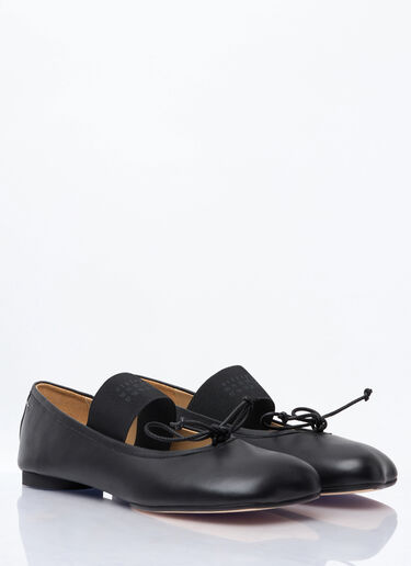 MM6 Maison Margiela 脚趾廓形芭蕾鞋 黑色 mmm0257012