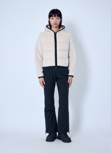 LN-CC® - Moncler Grenoble: Polartec® Padded Zip-Up Hoodie - Cream Moncler Grenoble Polartec® Padded Zip-Up Hoodie Cream mog0265019