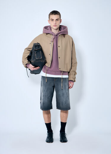 Acne Studios Distressed Denim Shorts Black acn0159008