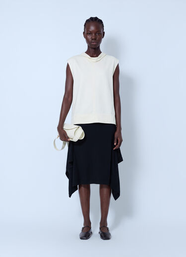 LN-CC® - Lemaire: Buttoned Midi Skirt - Black Lemaire Buttoned Midi Skirt Black lem0266017
