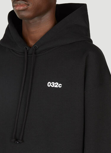 032C Content Hooded Sweatshirt Black cee0152008