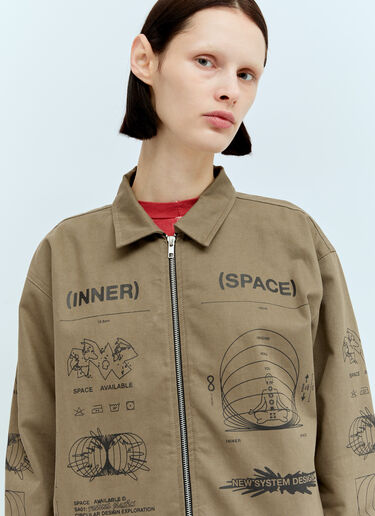 Space Available Inner Space Plant Jacket Khaki spa0356010