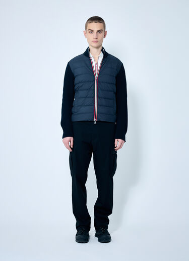 Moncler Zip-Up Padded Cardigan Navy mon0159008