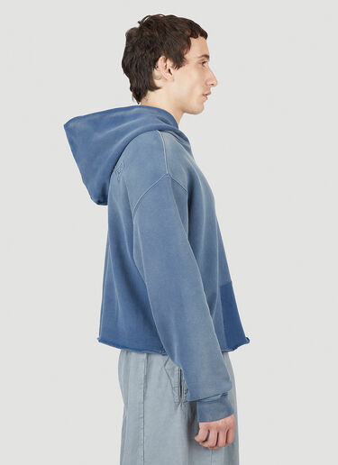 Maison Margiela Weathered Hooded Sweatshirt Blue mla0151010