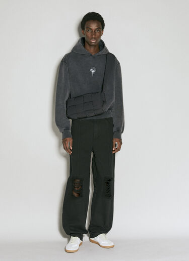 Han Kjøbenhavn ディストレス ニーデニムパンツ ブラック han0154005