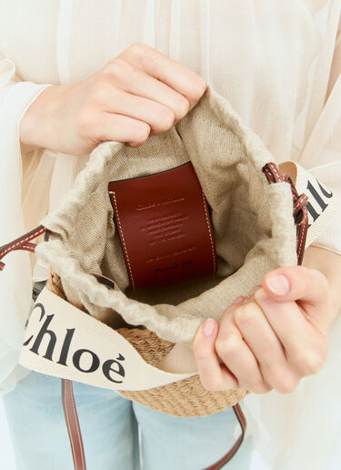 Chloé 스몰 우디 바스켓 백 화이트 chl0258036
