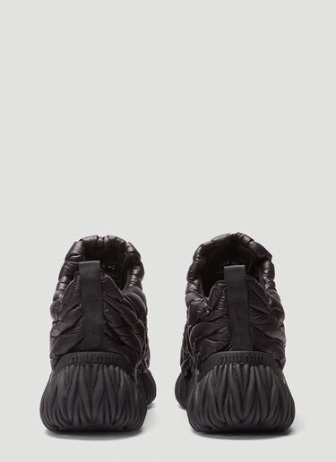 Miu Miu Quilted Sneakers Black miu0246016