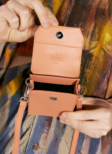 Vivienne Westwood 十字纹手机包 橙色 vvw0156015