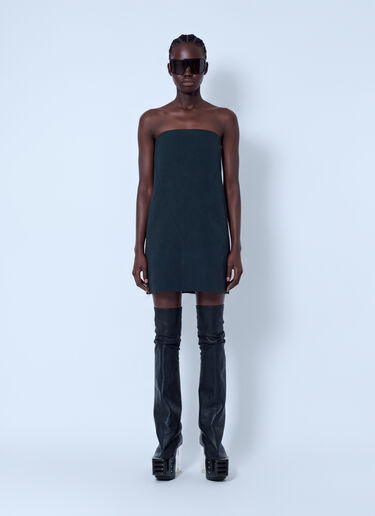 LN-CC® - Rick Owens: Cropped Sheath Mini Dress - Black Rick Owens Cropped Sheath Mini Dress Black ric0266010
