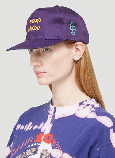 Stain Shade Embroidered Baseball Cap Purple stn0310017