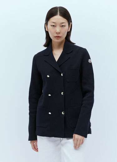 Moncler Padded Knit Blazer Black mon0255040