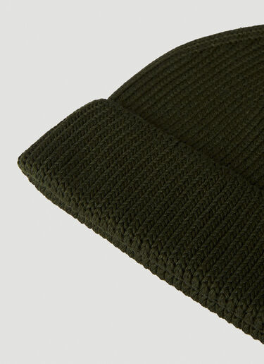 ROA Ribbed Beanie Hat Dark Green roa0150020
