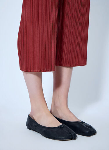 Pleats Please Issey Miyake Pleated Cropped Trousers Red plp0266025