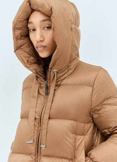 Max Mara 防水蓬松羽绒服  棕色 max0258026