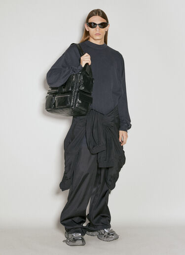 Balenciaga Patched Tracksuit Jacket Black bal0154004