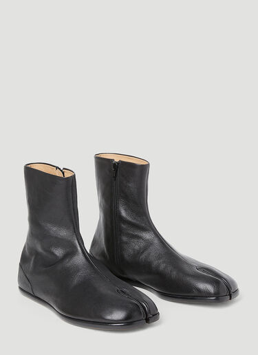Maison Margiela Tabi Ankle Flat Boots Black mla0153024