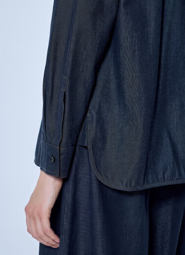 LN-CC® - Max Mara: Button-Down Denim Shirt - Navy Max Mara Button-Down Denim Shirt Navy max0266012
