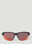 Prada Linea Rossa Polarised Semi-Rimless Sunglasses Black lpl0351005