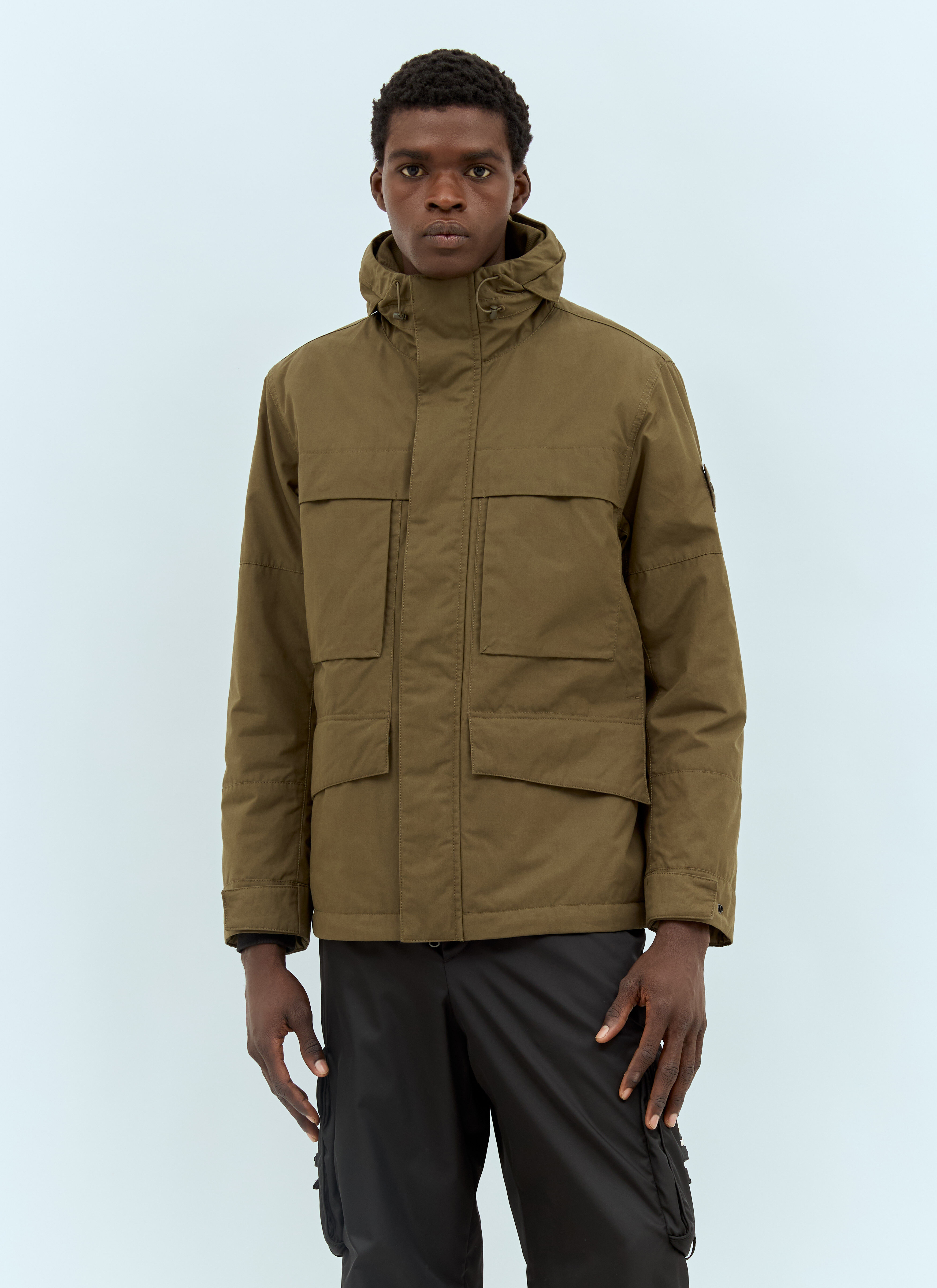 Stone island green jacket sale