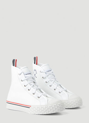 Thom Browne Collegiate High Top Sneakers White thb0249018