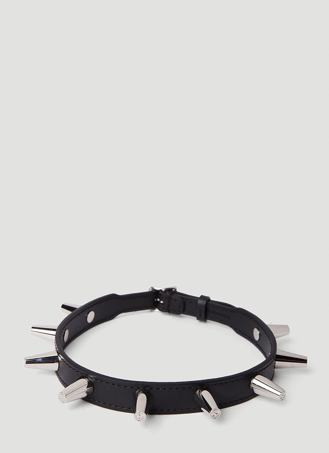 Gucci Maxi Stud Choker Necklace in Black LN CC