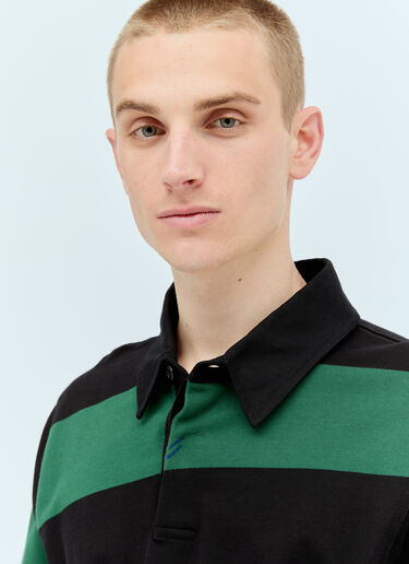 Burberry Striped Polo Shirt Green bur0155053