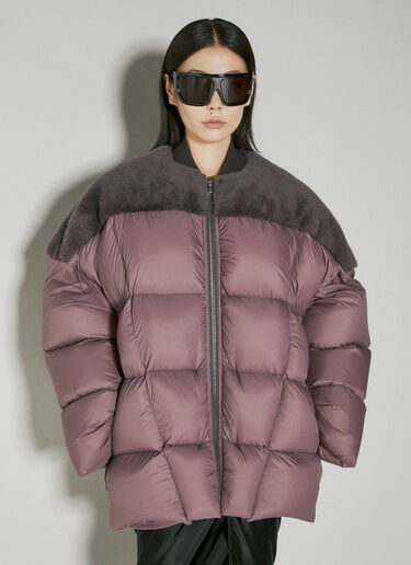 Rick Owens 크루넥 다운 재킷 퍼플 ric0253007