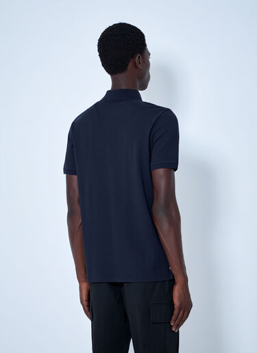 LN-CC® - Moncler: Polo Shirt with Embroidered Logo - Blue Moncler Polo Shirt with Embroidered Logo Blue mon0165009