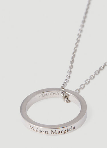 Maison Margiela Ring Necklace Silver mla0251074