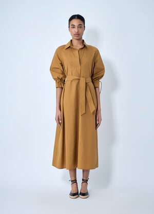 Max Mara Belted Shirt Dress Camel max0264020