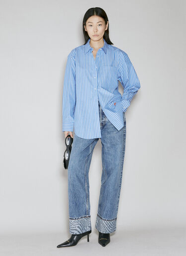 ボーイフレンド・ストライプ・シャツ Alexander Wang ボーイフレンド・ストライプ・シャツ ブルー awg0253014