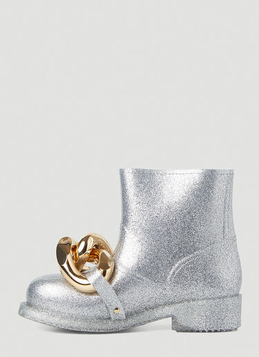 JW Anderson Chain Rubber Boots  Silver jwa0246039