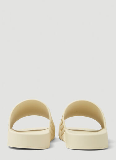 Bottega Veneta Rubber Carpet Slides Cream bov0247043