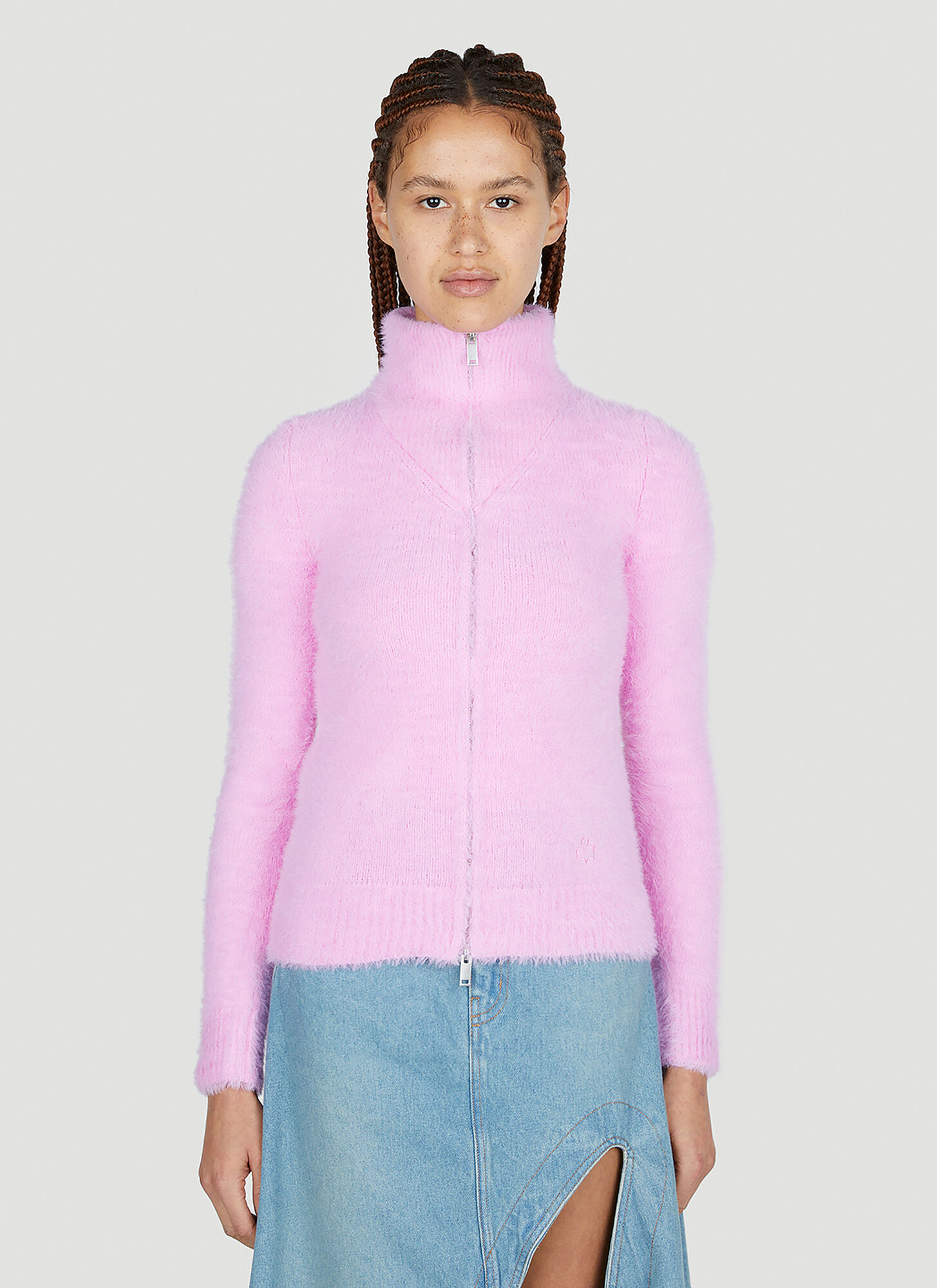 Shop Isabel Marant Étoile Ortana Brushed Knit Sweater In Pink