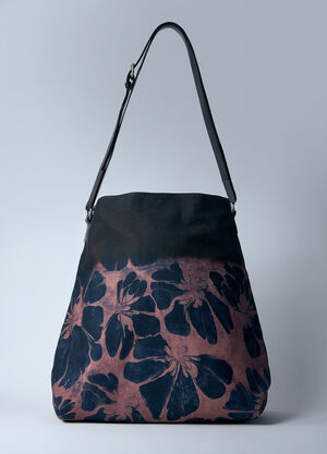 Space Available Printed Canvas Shoulder Bag Black spa0356020