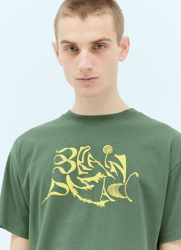 New Age T-Shirt Brain Dead New Age T-Shirt Green bra0154003