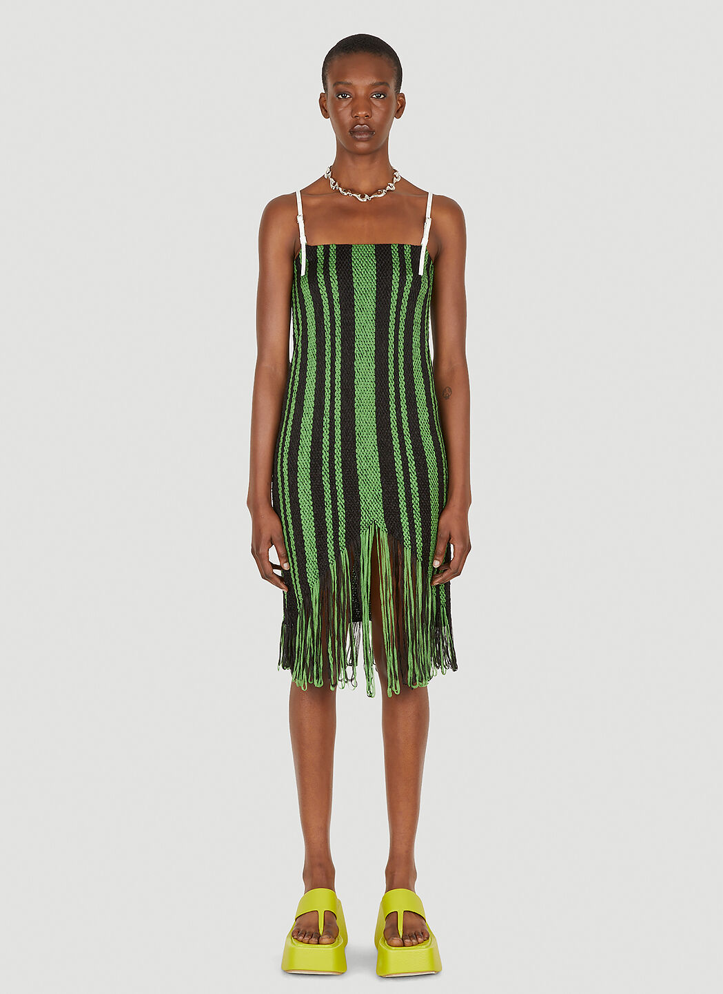 JW Anderson Braided Fringe Camisole Dress LN CC