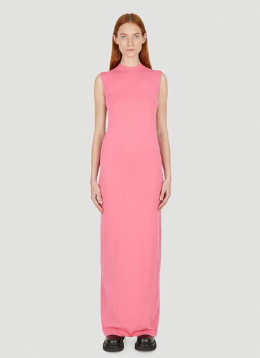 Sportmax Calcio Open Back Maxi Dress Pink spx0252014