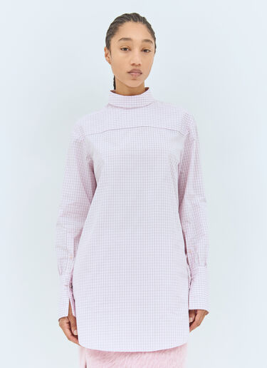 Dries Van Noten High Neck Shirt Pink dvn0258003